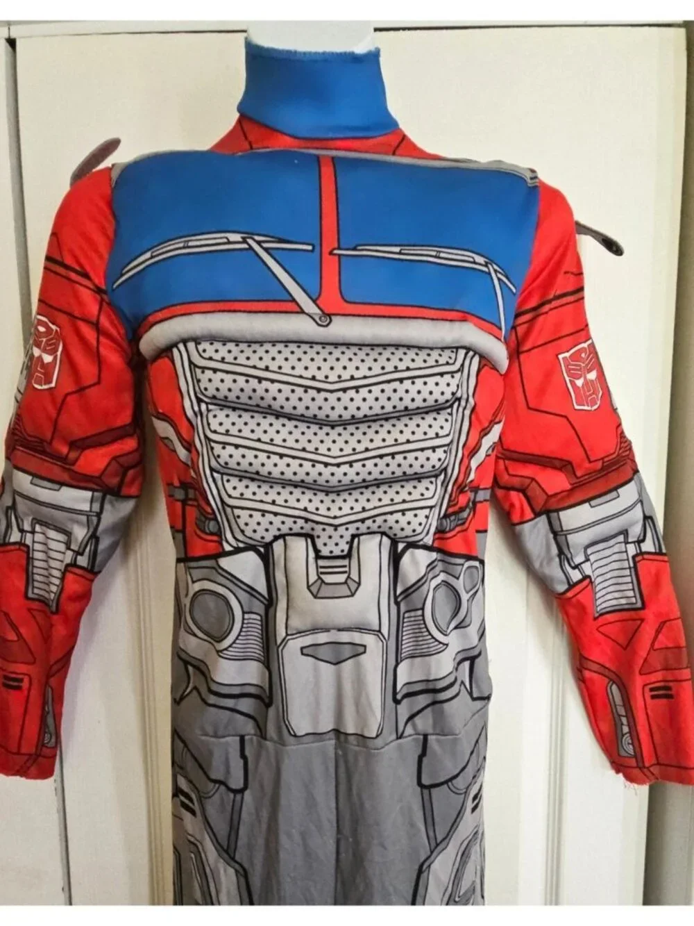 Transformers Optimus Prime Muscle Jumpsuit Costume Mask Boys 10-12 Disguise